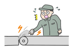 be caught inのイラスト